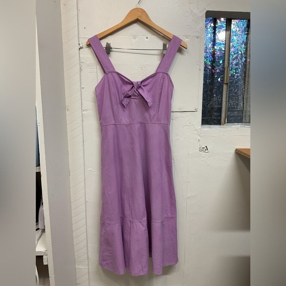 Chelsea & Violet Linen Blend Lilac Dress Size Small